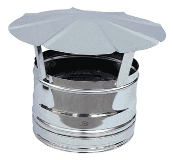 CAPPELLO CINESE ACCIAIO INOX DA 140 INOX CAMINI