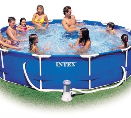 PISCINA FRAME 457X91 CON POMPA INTEX