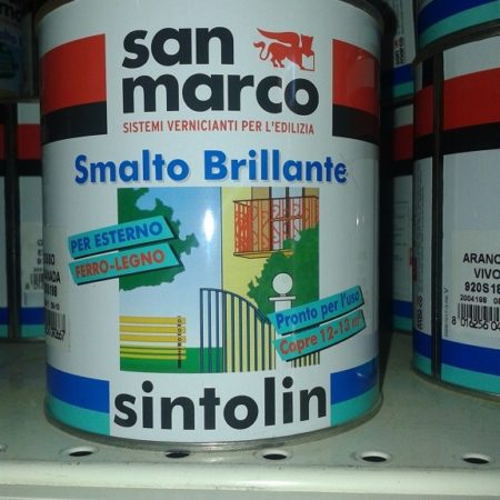 SMALTO SINTOLIN 2,5 LT ROSSO FIAMMA BRILLANTE SAN MARCO